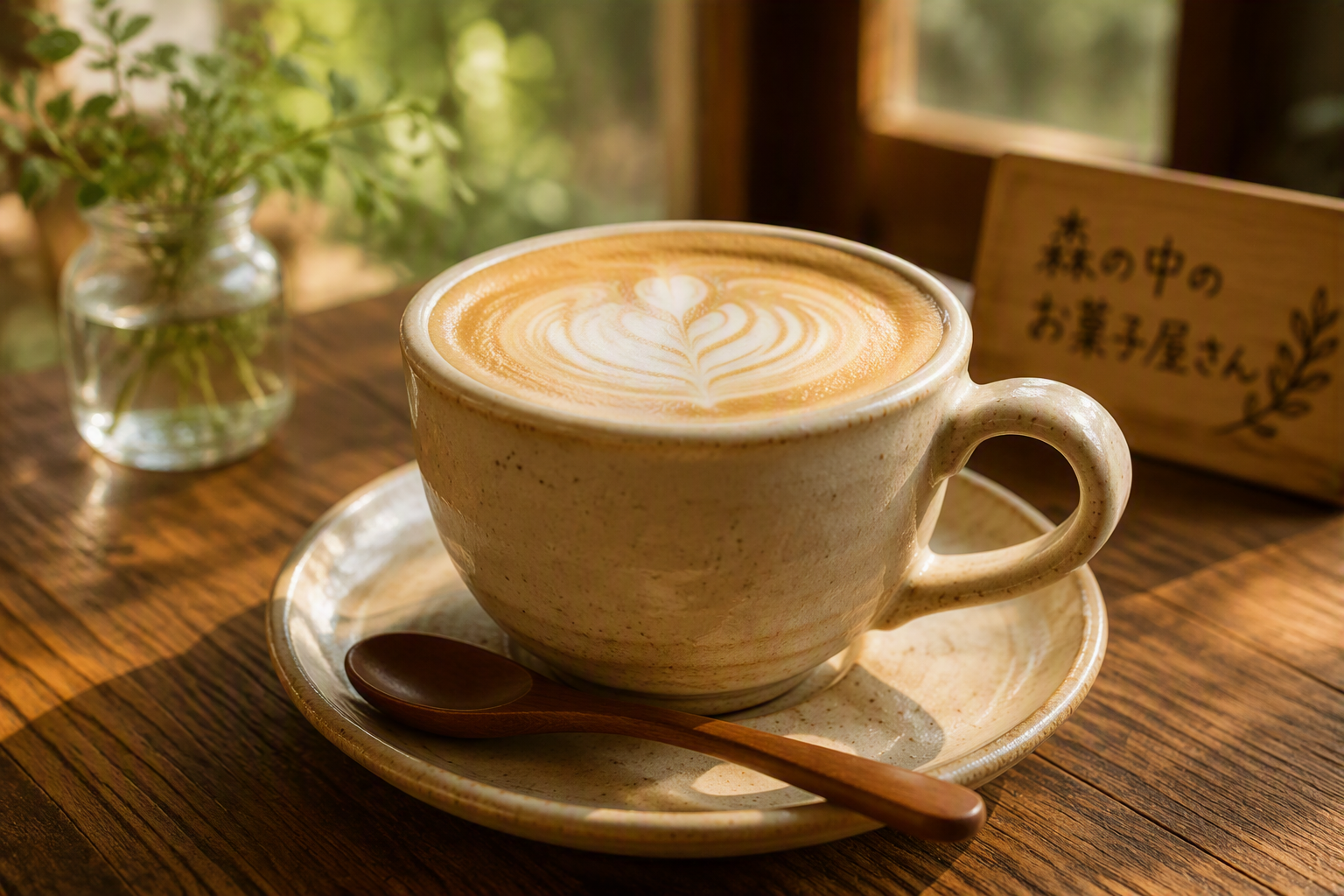 ミルクたっぷりのカフェラテ