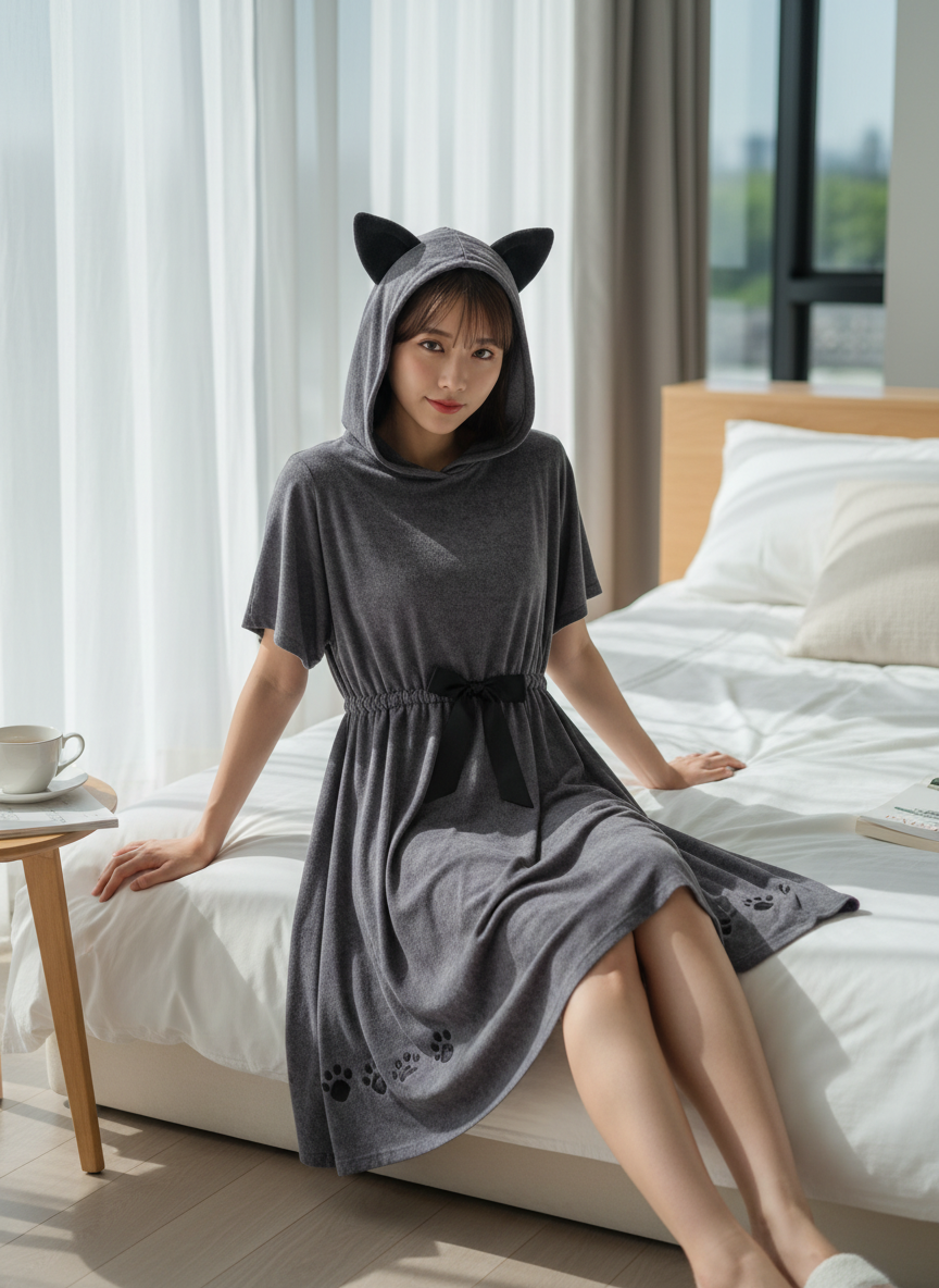 気ままに微睡むブラックキャット