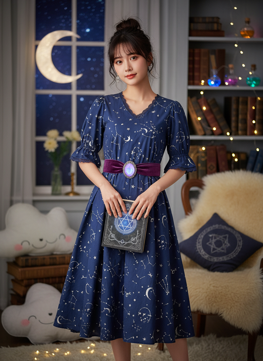 星月夜に願いをかける煌めく魔法使い