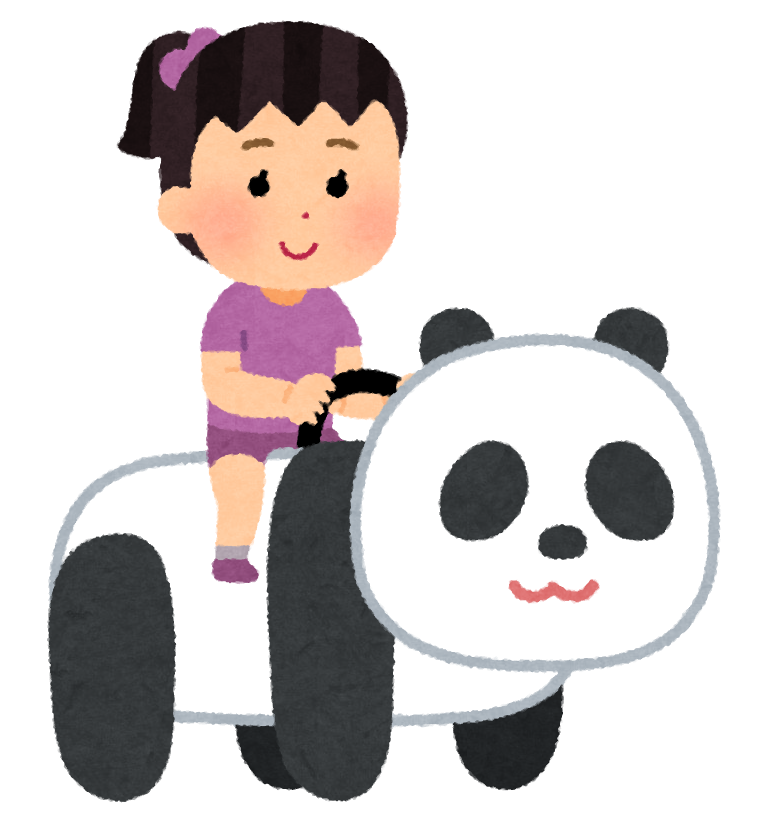 いらすとやのイラストのりもの女の子